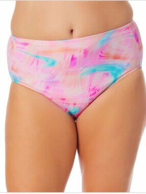 Salt + Cove Plus Size Tie-Dyed Swim Bottoms Size 1X (16/18)